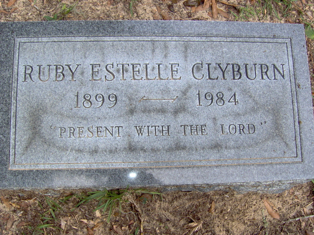 Headstone for Clyburn, Ruby Estelle